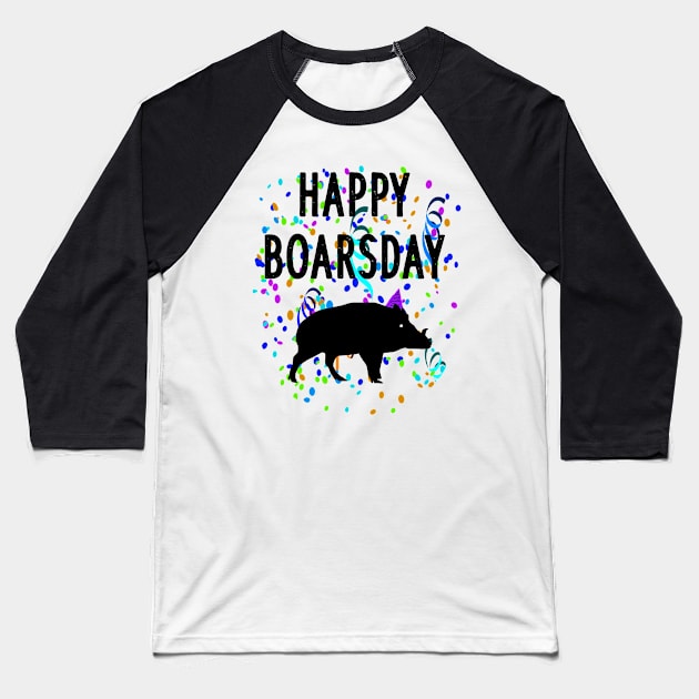 Happy boar day forest grandpa traditional costumes design Baseball T-Shirt by FindYourFavouriteDesign